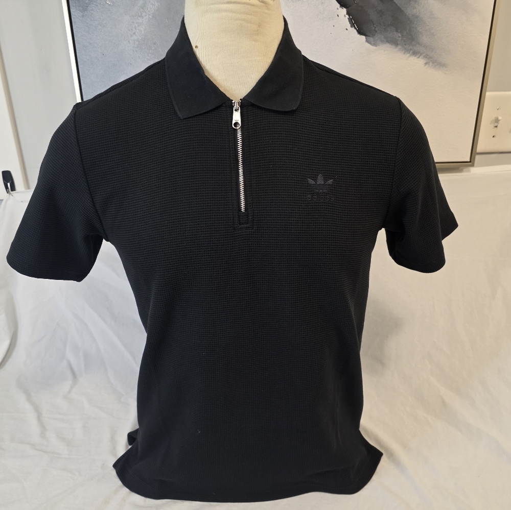 Mens Adidas Medium Golf Style Short Sleeve Shirt
